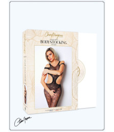 Body noir avec ouverture sexy - Le Numéro 3 - Collection Bodystocking 